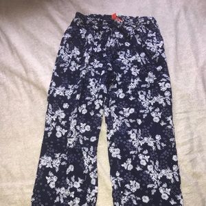 Floral pj pants